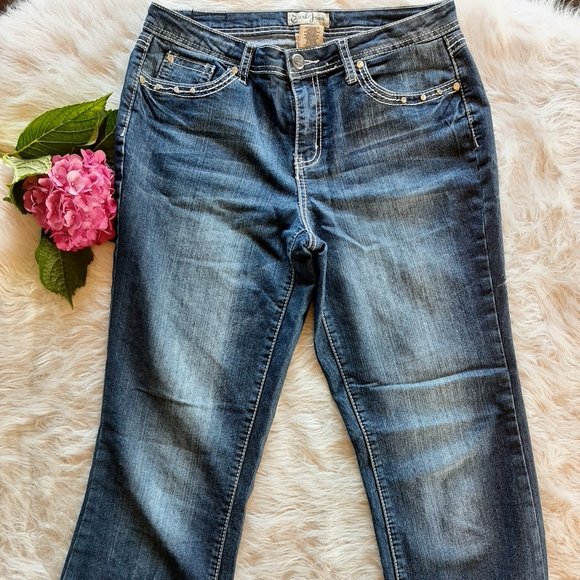 Earl Jean blue denim wide leg Size 10 - Picture 6 of 10